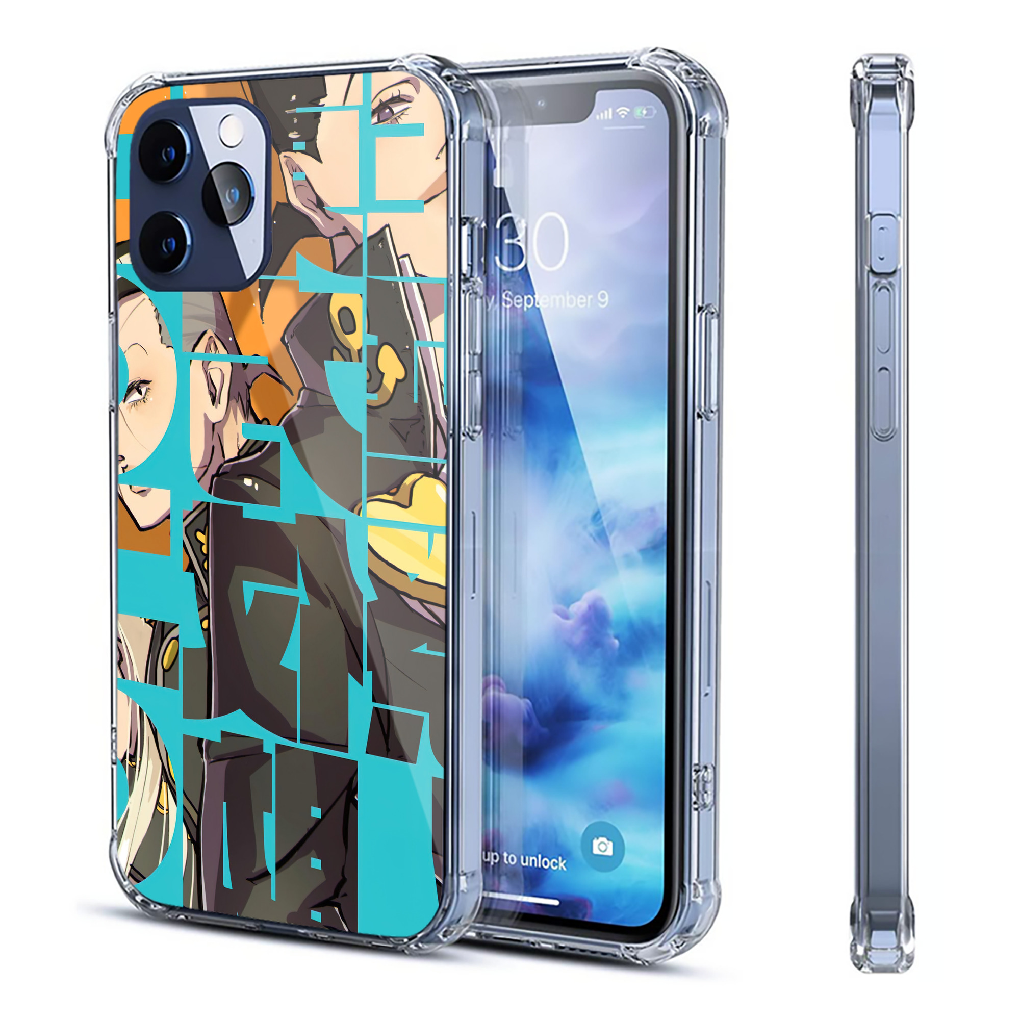 （画像用） ジョジョの奇妙な冒険 JoJo's Bizarre Adventure 【iPhone 12シリーズ対応】透明スマホケース（クリアソフトケース）